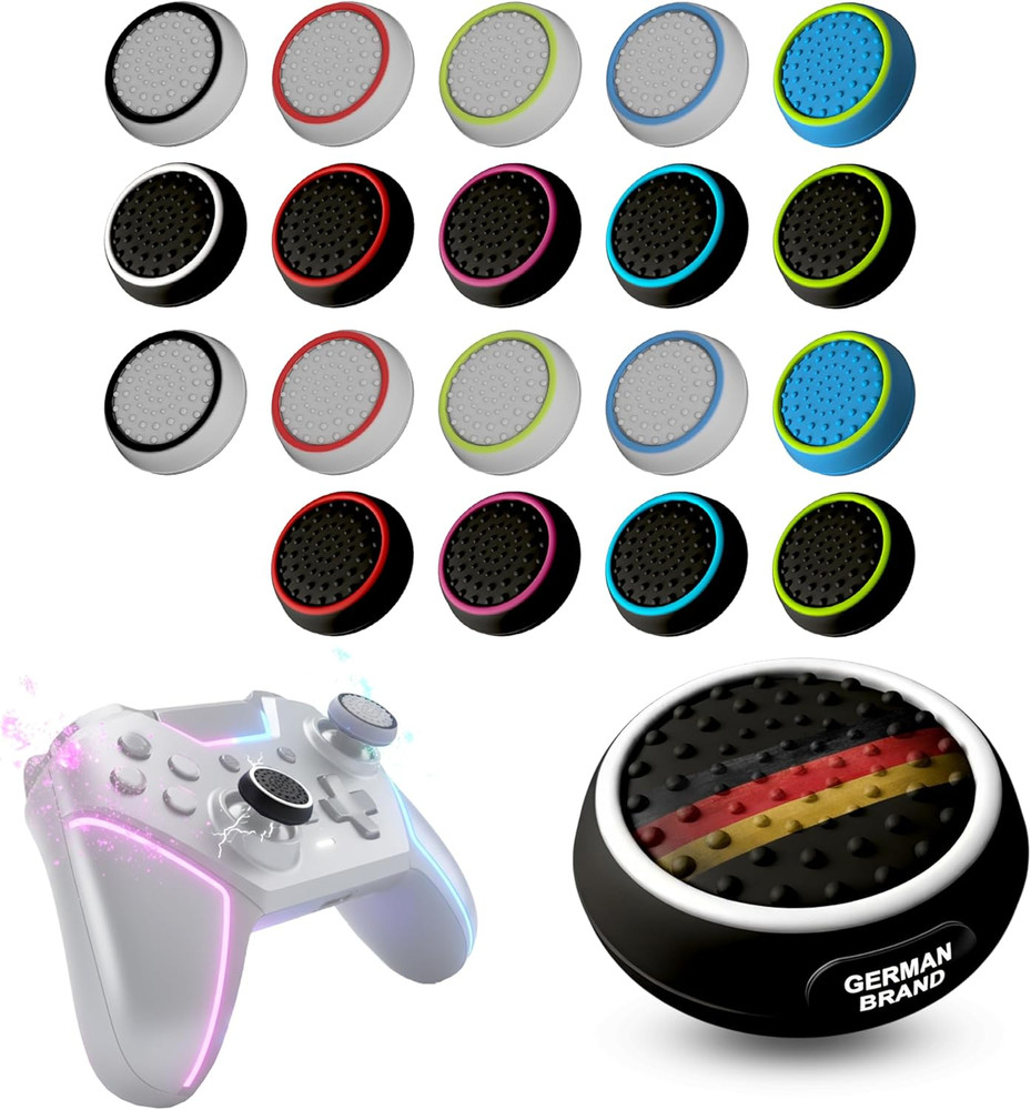 Matosan 20 Thumbstick Grip Caps – Universal Silicone Controller Covers – Enhance
