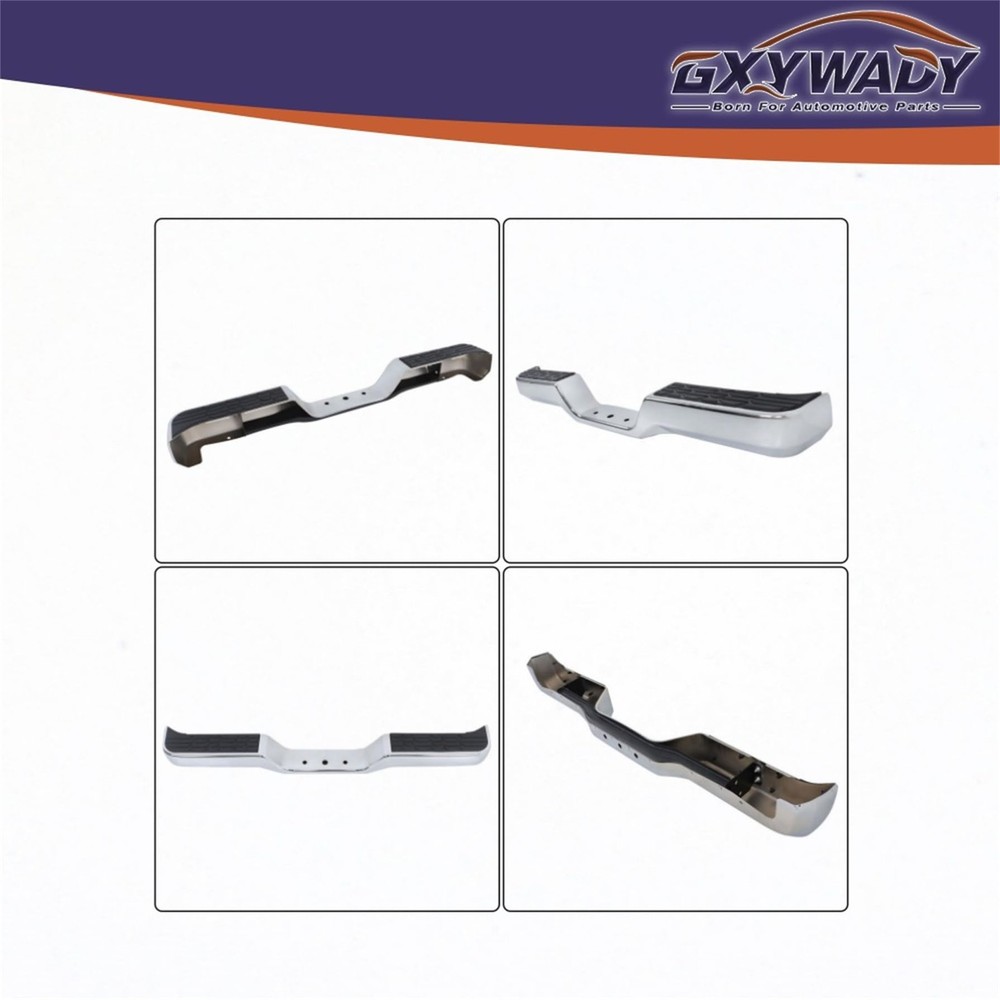 Rear bumper Assy Chrome Replacement for Pickup 1989-1995