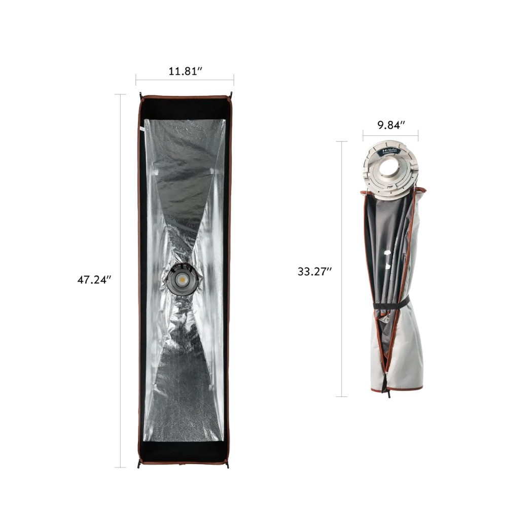 Harlowe Quick Release Softbox 1x4ft 30x120 Interchangeable Bowens PRO