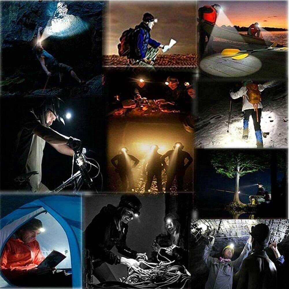 99000000lm LED Headlamp Rechargeable Headlight Head Torch Lamp Flashlight+2 Char