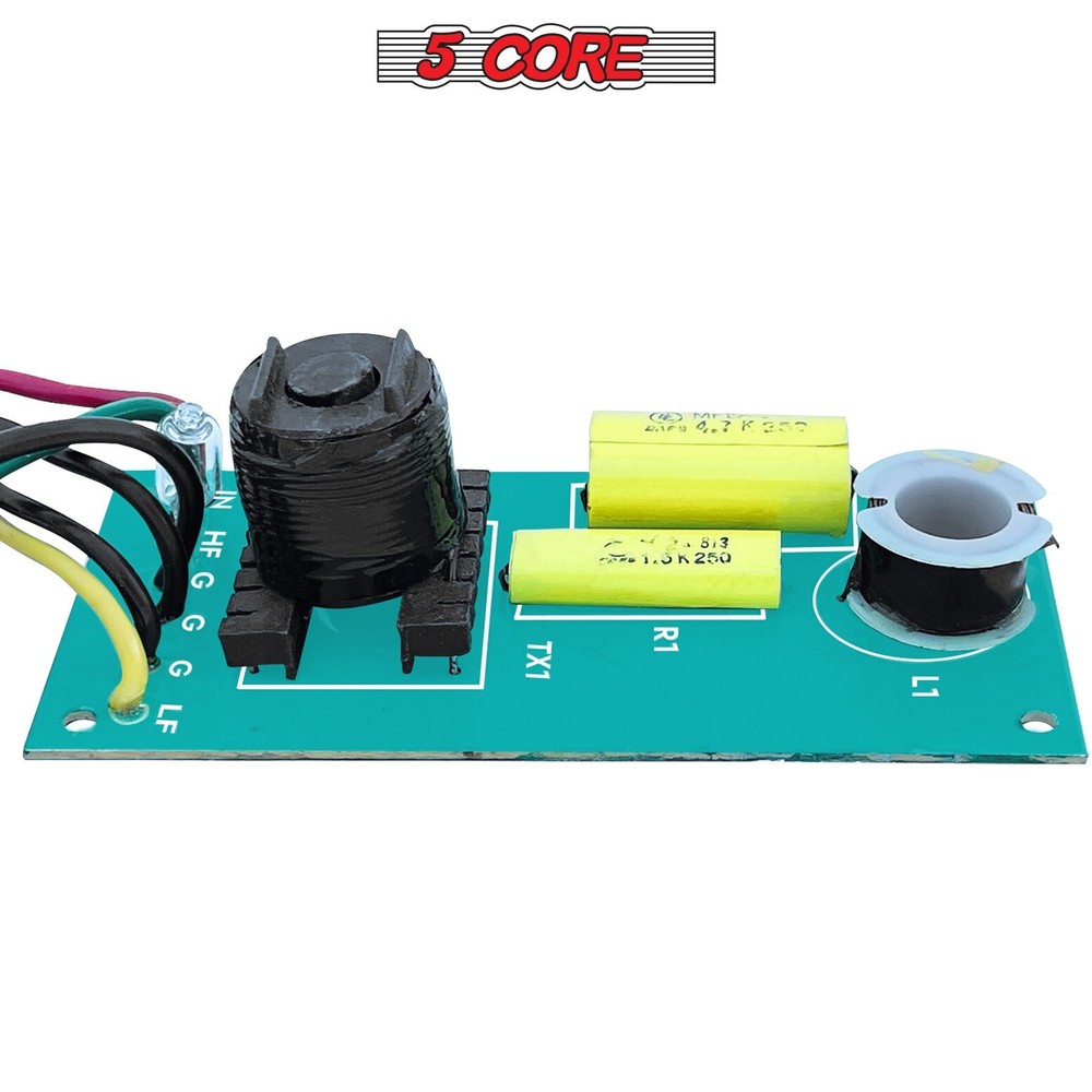 5 Core 1 Way / 2 Way Crossover Speaker Network Board High Frequency 1500W