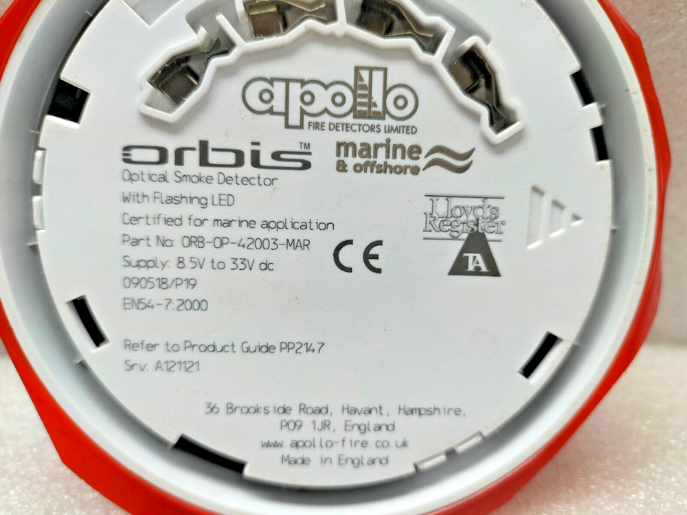 APOLLO ORBIS ORB-OP-42003-MAR OPTICAL SMOKE DETECTOR