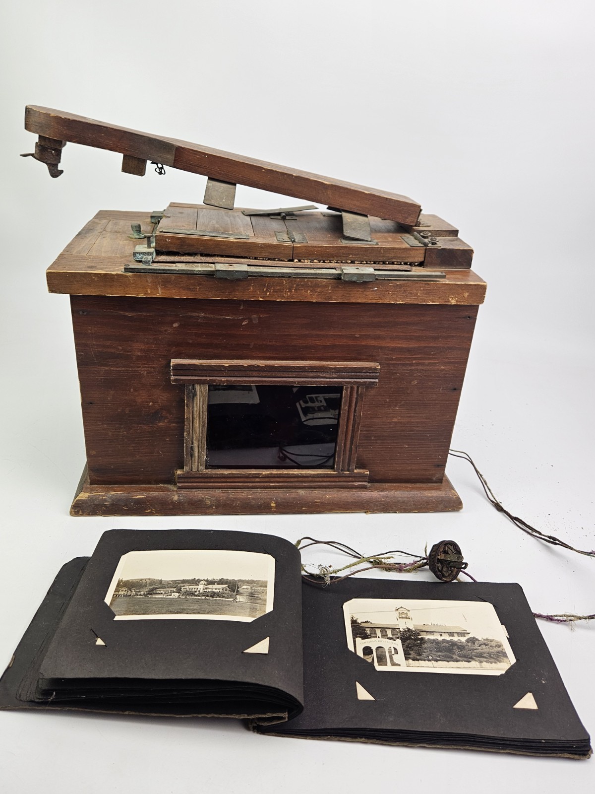 Antique Wooden Light Box For Developing Film Photo Developer Vintage Darkroom