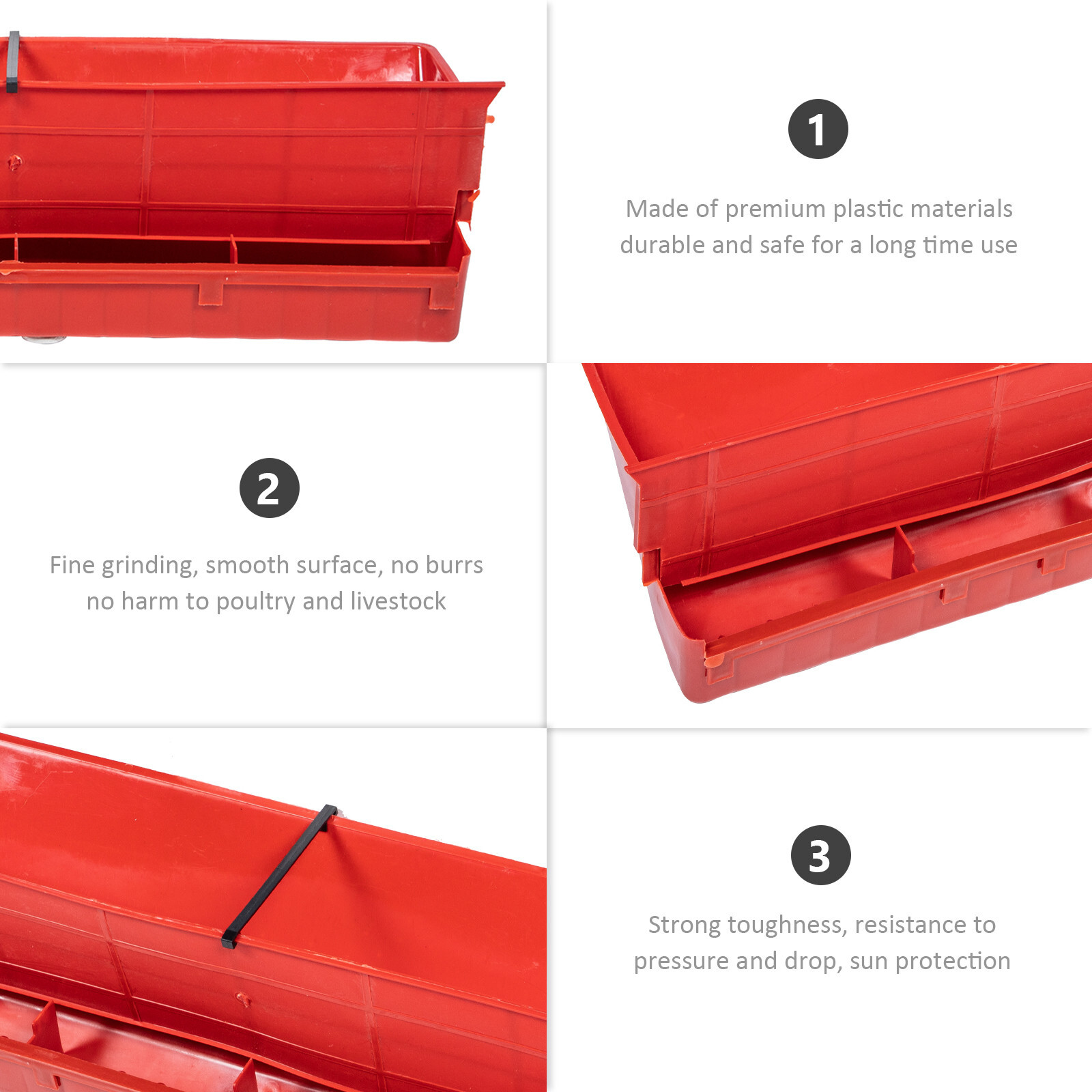 No Waste Quail Feeder Trough
