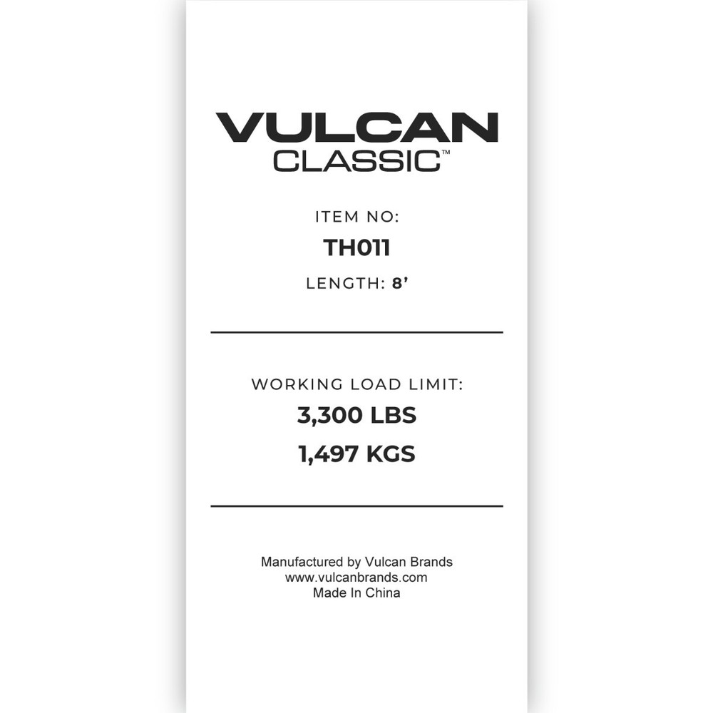 VULCAN Economy Car Tie Down Kit (Snap Hook)
