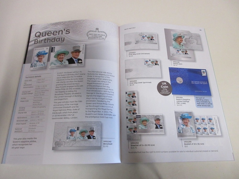 2017 Stamp Bulletin - WWI Centenary, Artists - Australia Post - 36 Pages - March