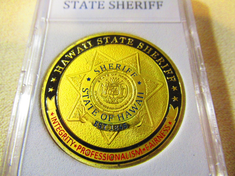 HAWAII STATE SHERIFF Challenge Coin