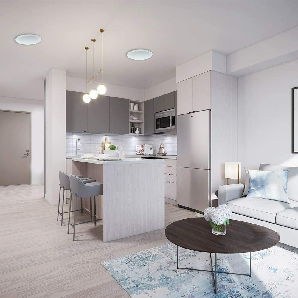 Herdio 6.5" Bluetooth Ceiling Speakers 2-Way Flush Mount for Home