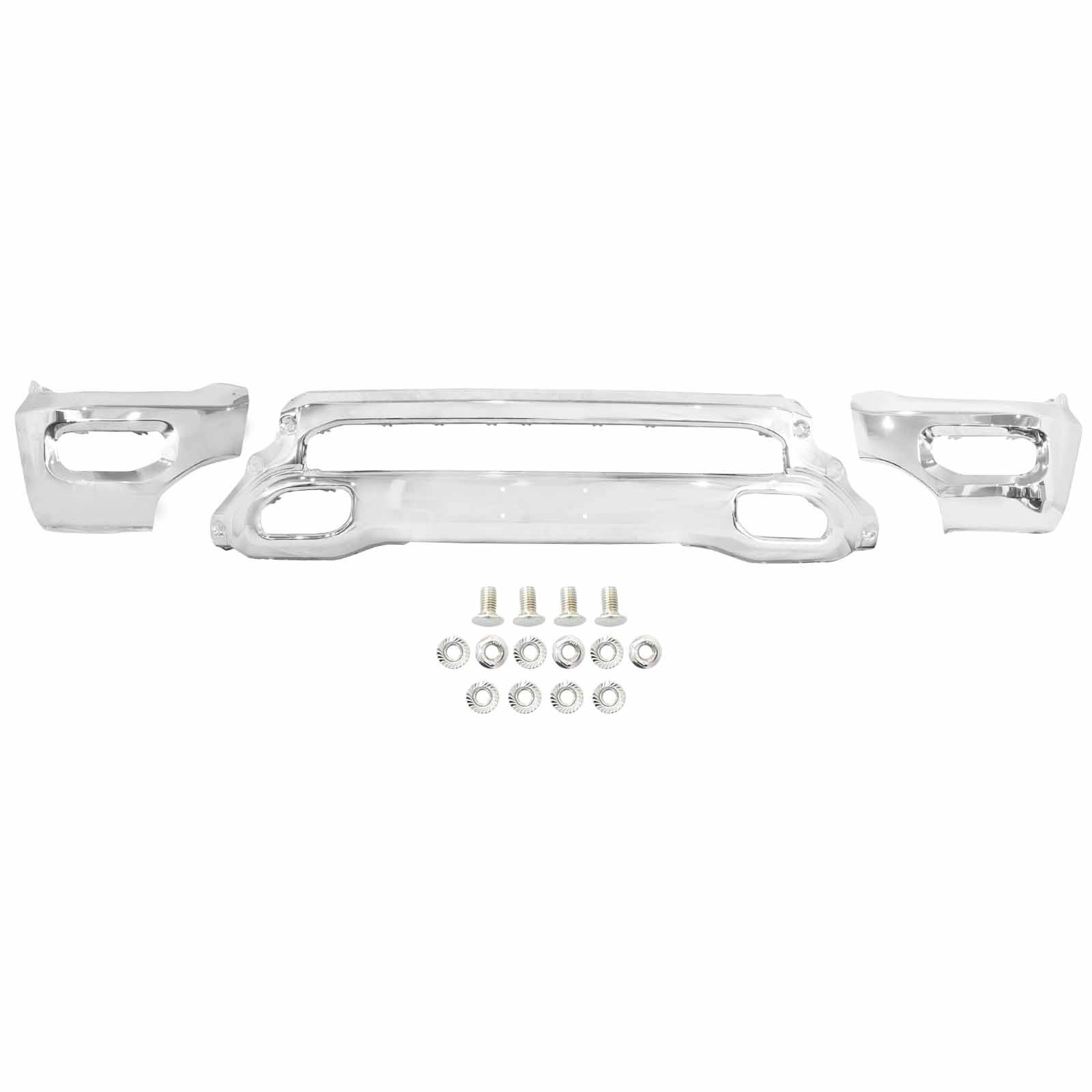 Steel Front Bumper Face Bar For 2019-2023 RAM 1500 Chrome CH1002407