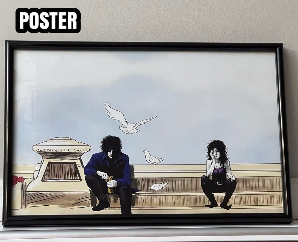 Sandman Death Gothic Goth Art Poster