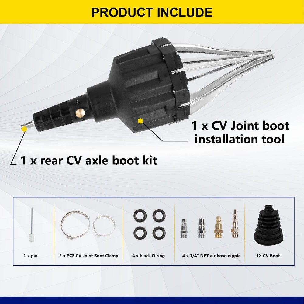 Pneumatic Assembly Tool Set Universal Pneumatic CV Joint Boot Spreader Expander