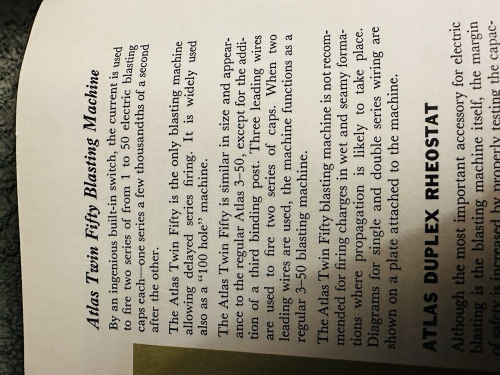 Rare Blasting Machine Collection