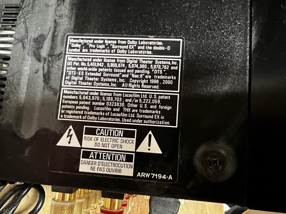 Pioneer Elite Advanced Resolution Digital Audio Interface VSX-49TXi