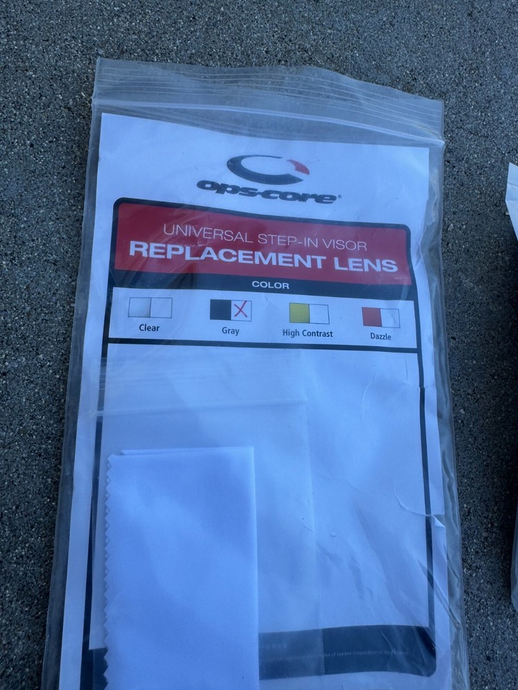 Ops-Core Gray Universal Step In Visor Tinted Replacement Lens