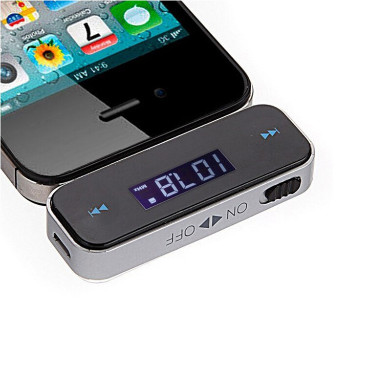 Wireless 3.5mm FM Transmitter w/ LCD For MP3 iPod iPhone Cell Phone Handsfree