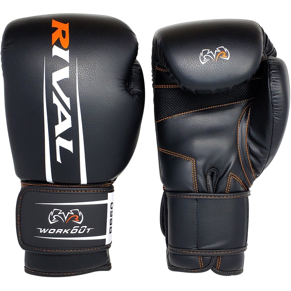 Rival Boxing RB60 Workout Hook and Loop Bag Gloves 2.0 - Black