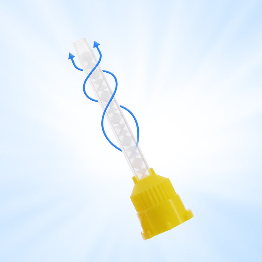 Silicone Rubber Dental Impression Mixing Tips Temporary Crowns Material Mix