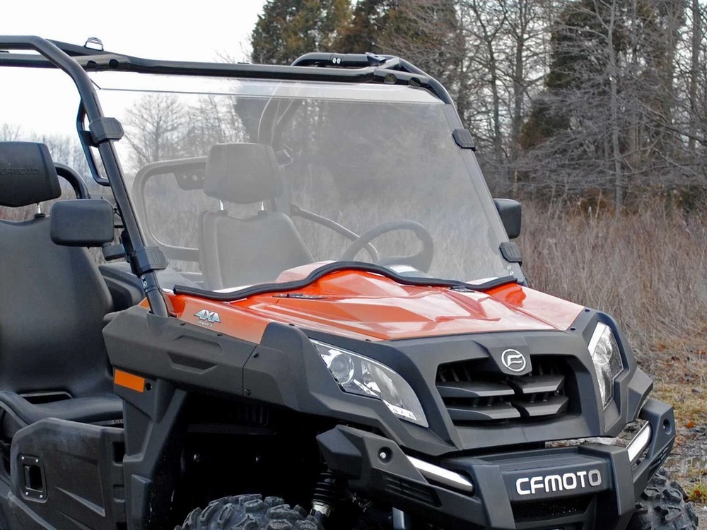 SuperATV CFMOTO UForce 500/ 800 Clear Scratch Resistant Full Windshield (2014+)