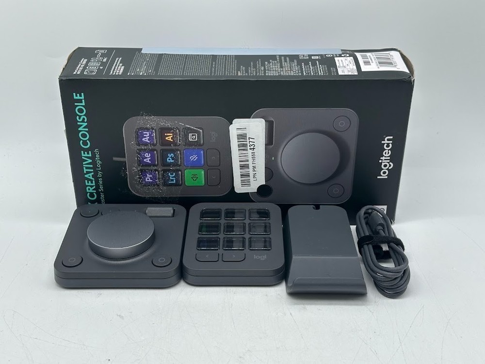 Logitech MX Creative Console, 9 Customizable LCD Keys, Stream Deck Accessories
