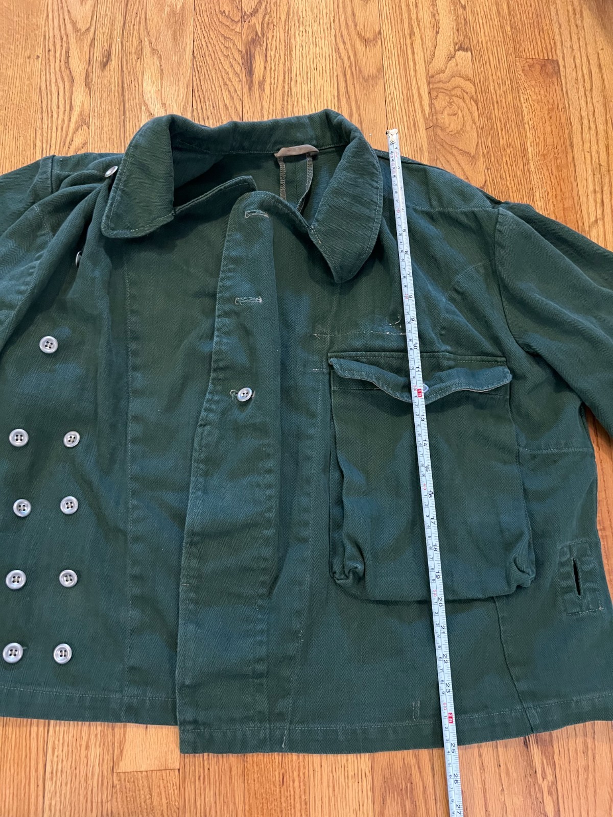 WWII German Heer Panzer Summer Wrap Large/XL Green Cotton Twill Reproduction?