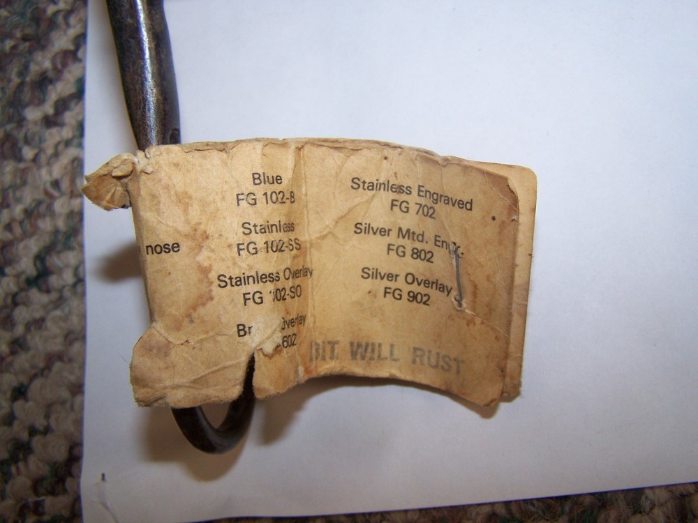 NEW EJ Freeman Black Steel Grazing Bit