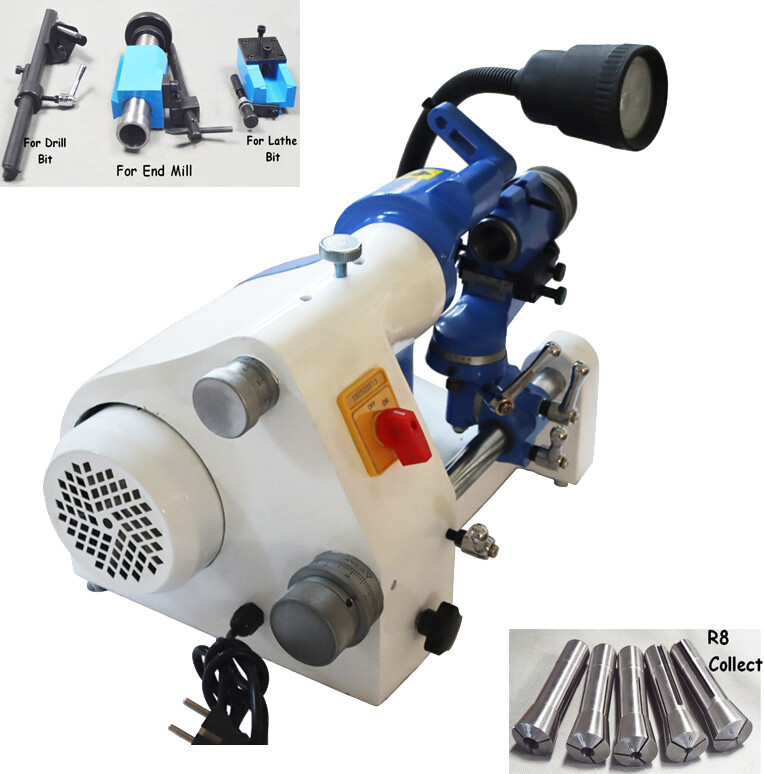 220V Multi-functional Cutter Grinder Sharpener R8 Collet Grindering Machine