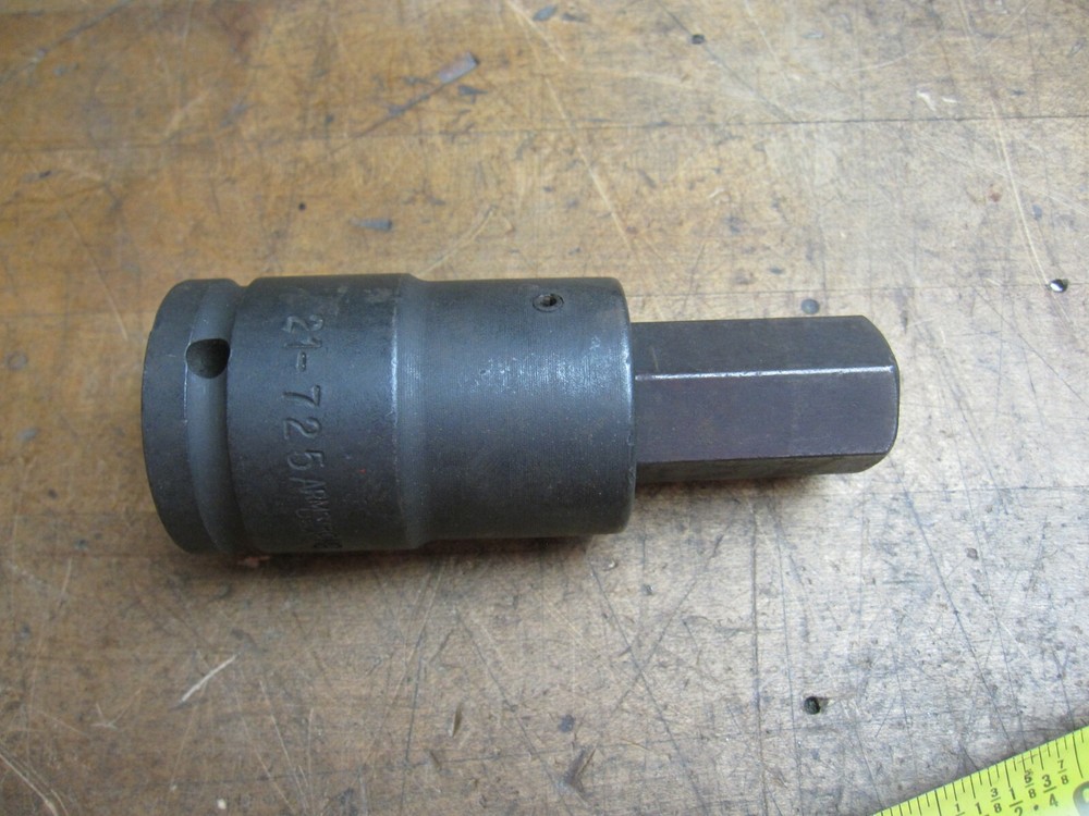 Armstrong 21-725 3/4" drive 1" impact hex bit socket