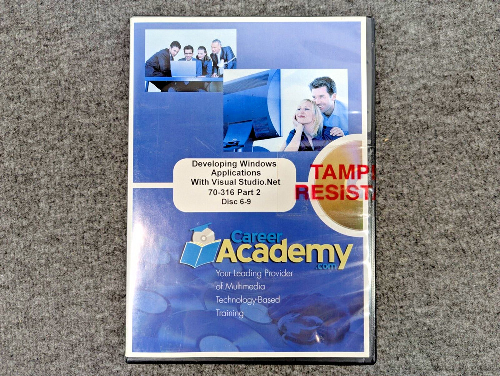 Career Academy Microsoft MSCE Training Software CD-ROM Lot Visual Studio C# SQL
