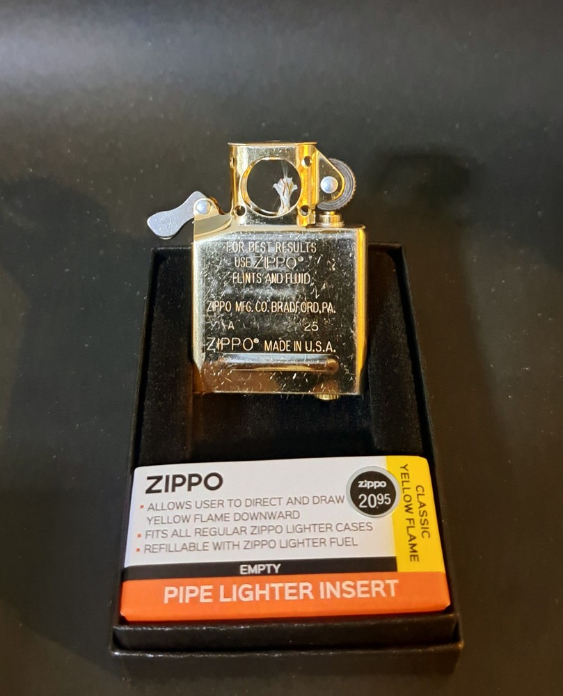 Zippo Lighter Pipe Insert | Brass | Authentic and New