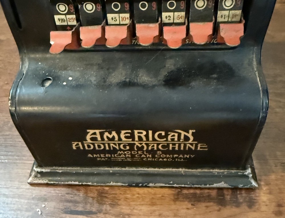 American Adding Machine Model 5 Vintage Payroll USA