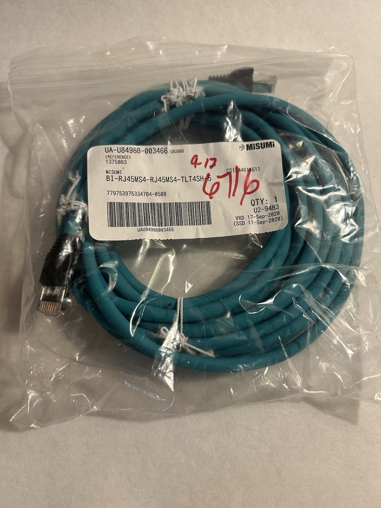 Misumi Shielded RJ45 Industrial Ethernet Cable – 5m