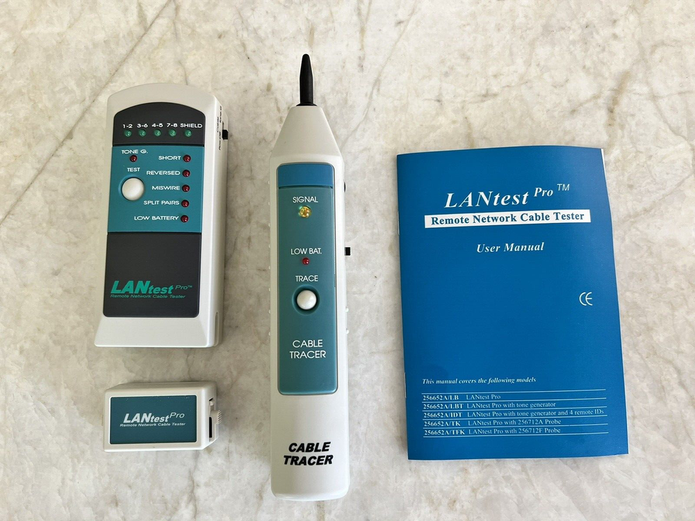 LANtest Pro with Tone Tracing Probe - Remote Network Cable Tester With Case