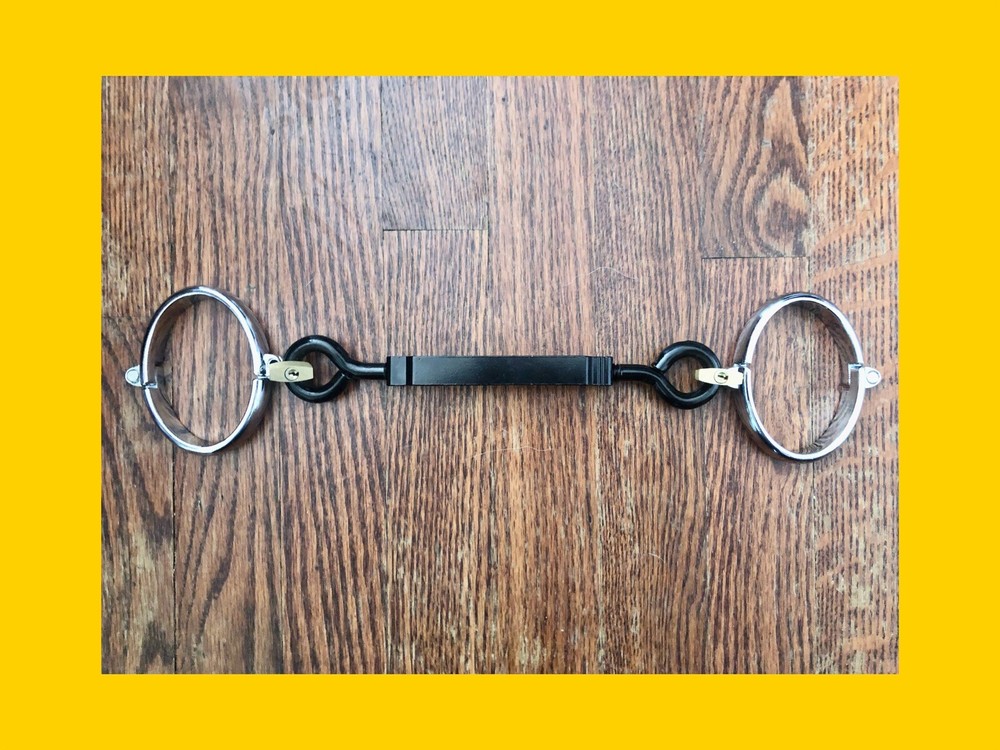 Extendable Handcuff Restraint / Come With Me Bar Manacles Shackles Padlocks Keys