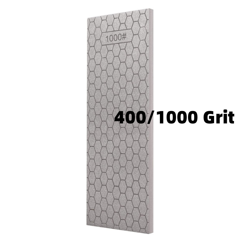8 inch Double Sided Diamond Sharpening Bench Stone Knife Sharpener 400/1000 Grit