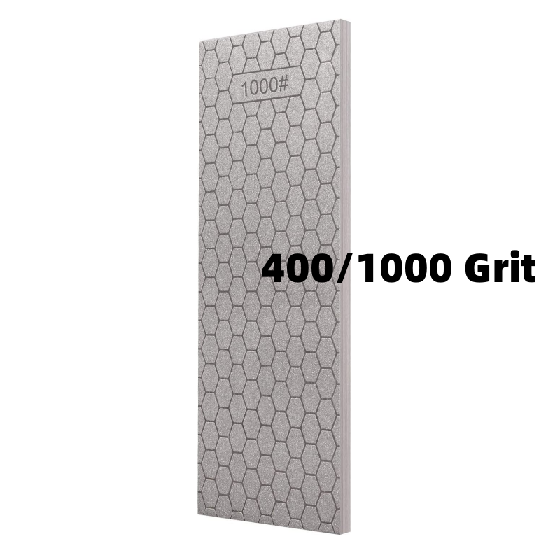 8 inch Double Sided Diamond Sharpening Bench Stone Knife Sharpener 400/1000 Grit