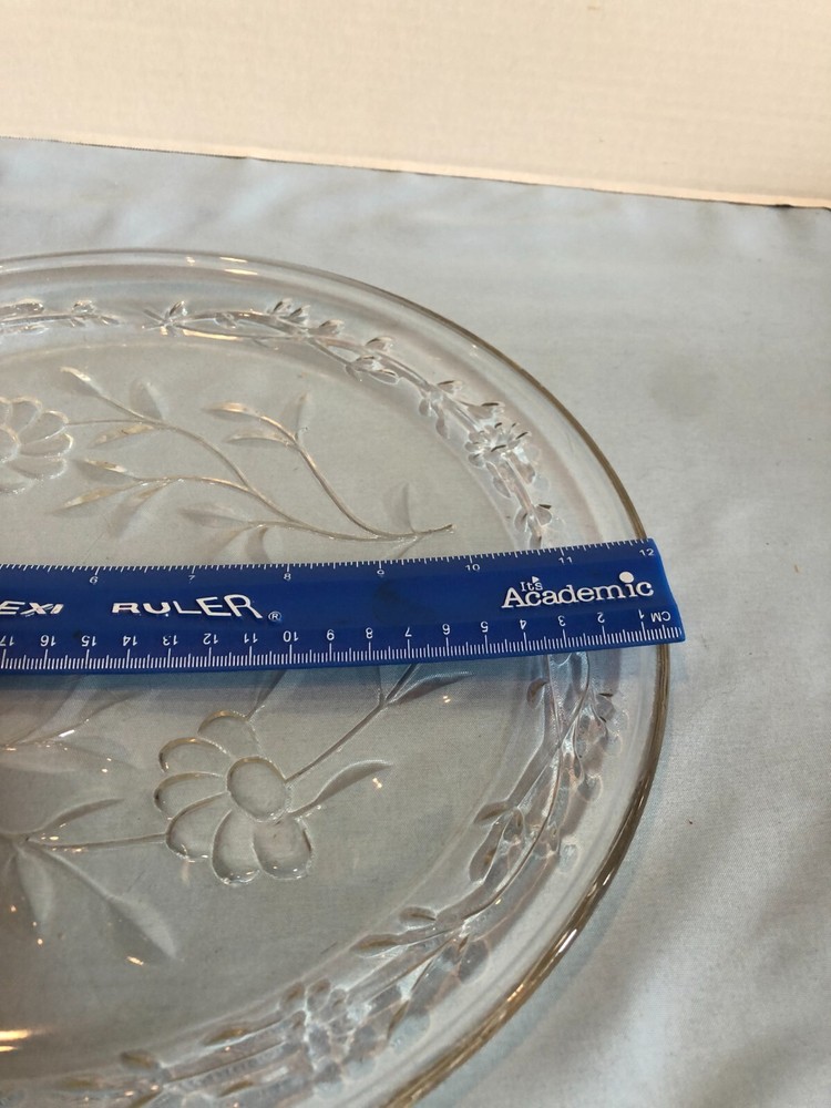 12" Princess House Crystal Serving Platter SEE DESCRIPTION #GF