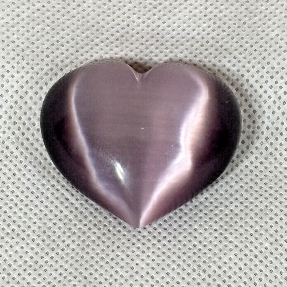 Heart Shaped Purple Cats Eye