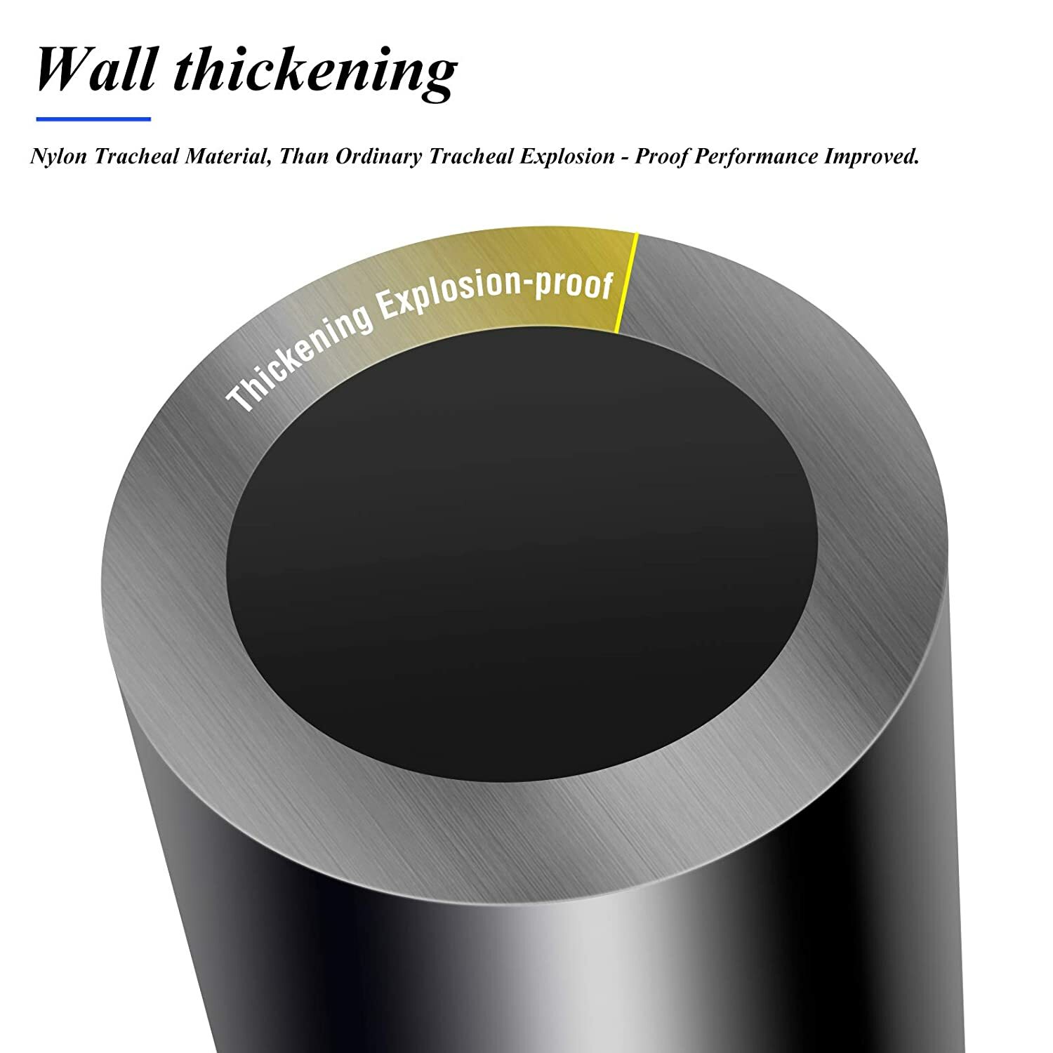 100 FT 3/8" OD DOT Approved Nylon Air Line Brake Hose For Air Suspension Horns