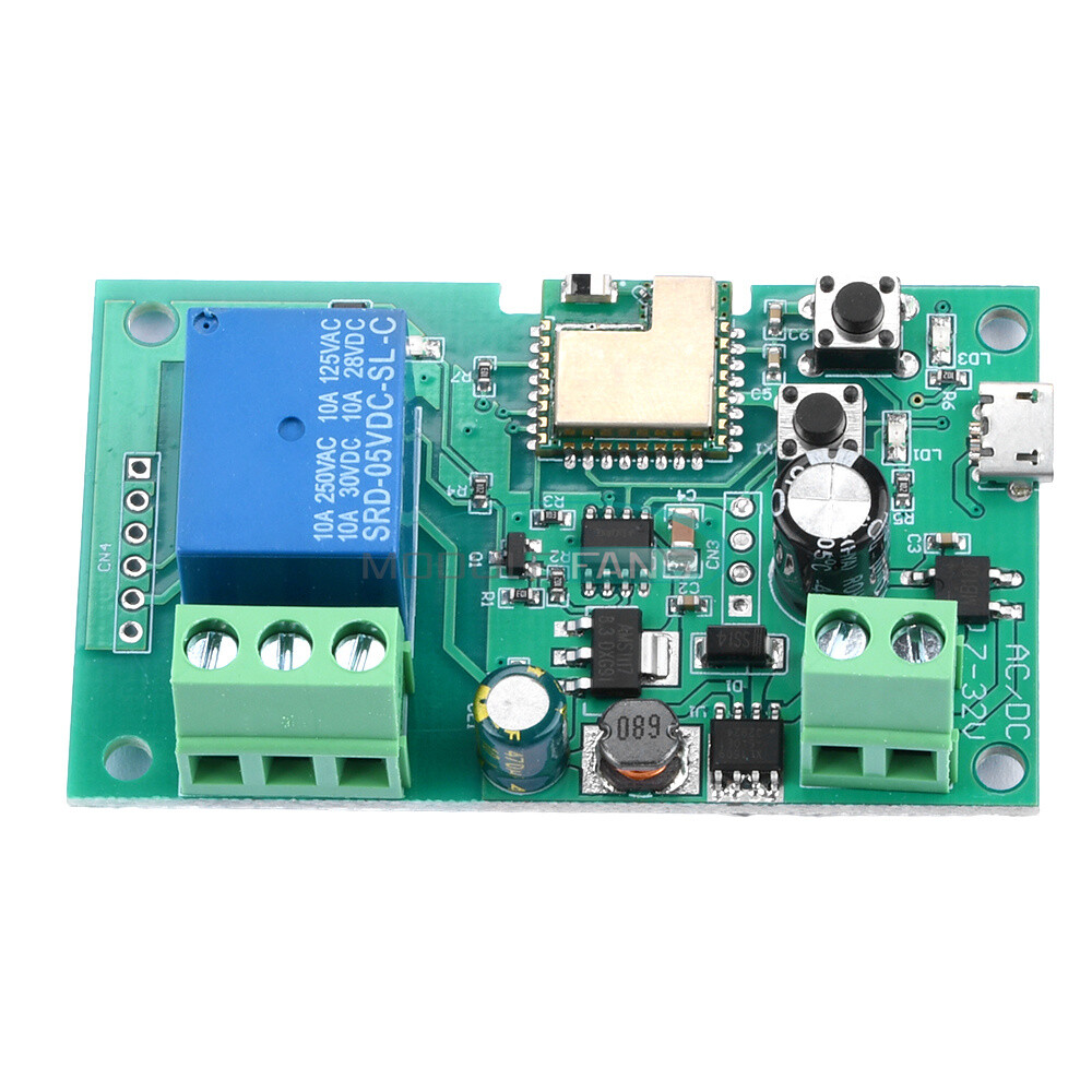 WiFi Wireless Smart Switch Home Relay Module Self-locking 5V-12V