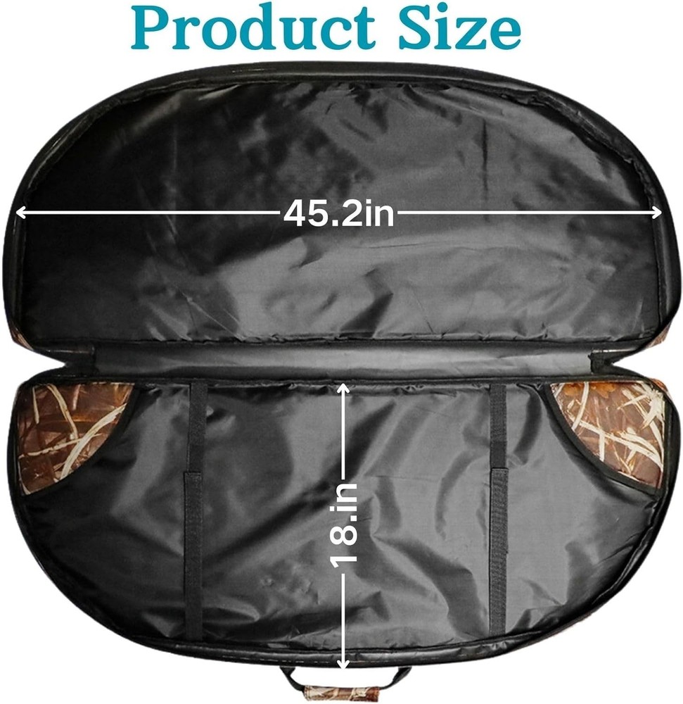 Compound Bow Case 45 Soft Bow Bag with Arrow Pocket Backpack Straps Archery Gear