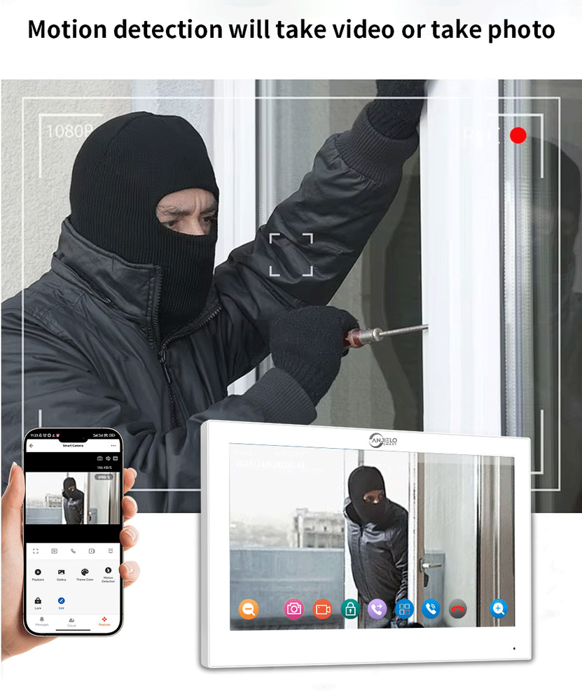 Tuya Smart 7-Inch Touch Panel (2 Pack) | with Motion Sensor & 2-Way Audio