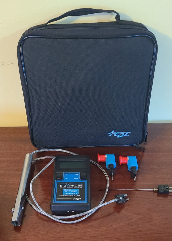 EDL E-Z Probe Digital Pyrometer Thermocouple Type K with Probe Extension Cable