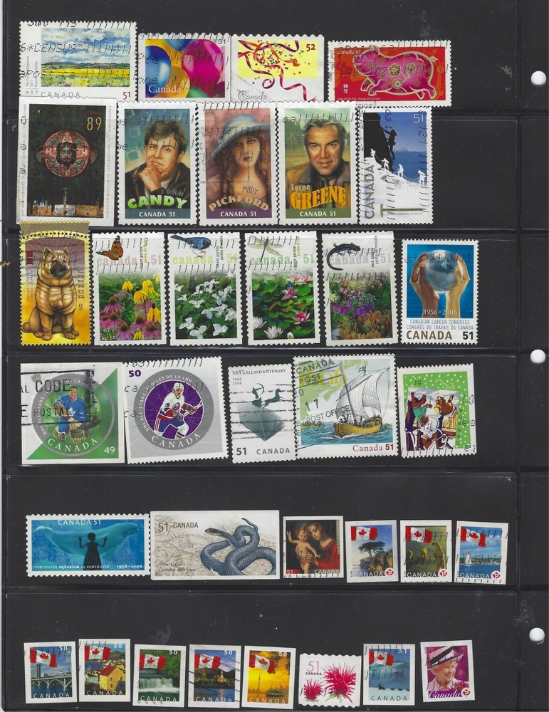 Canada 2004-2011 Used Collection 146 Different Stamps