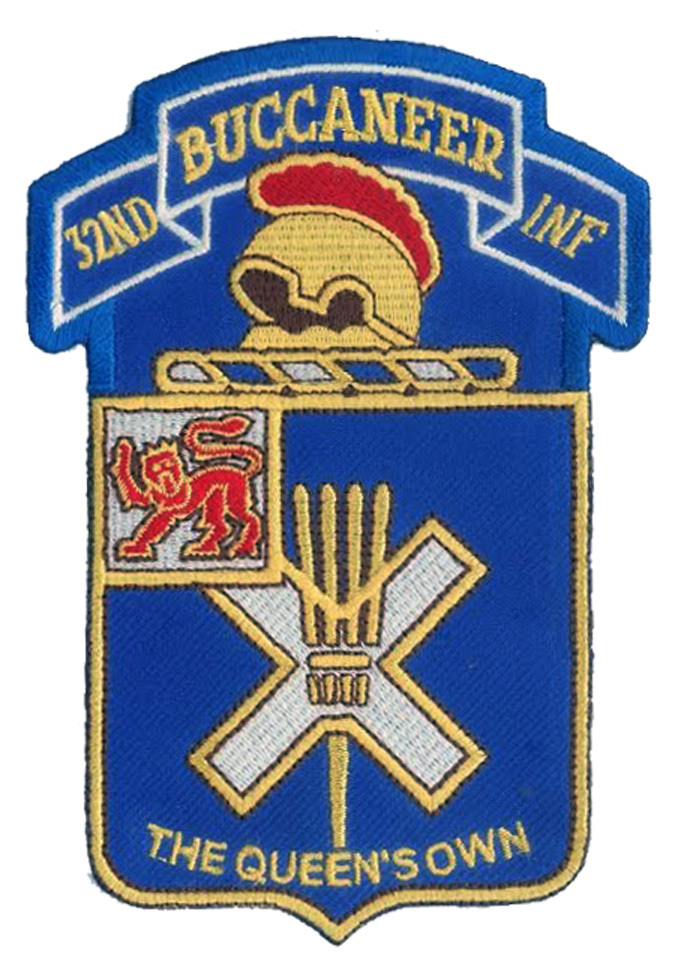 32nd Infantry Reg Embroidered Patch - Wax Back - 10th Mountain DIV - Buccaneer