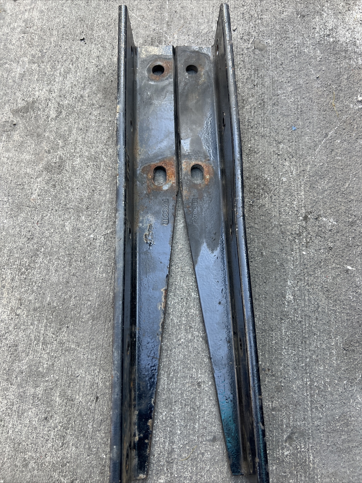 PACCAR Genuine Mounting Brackets For Battery Or Tool Box pair. L&R