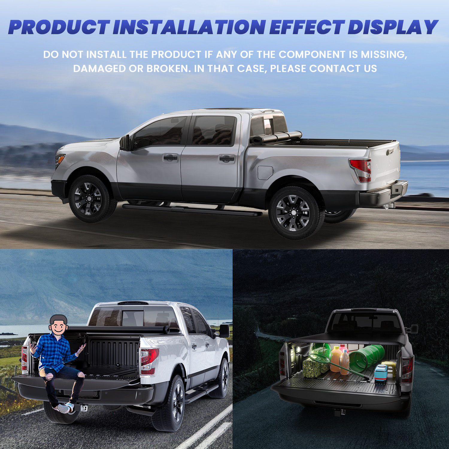 New 5.5FT Tonneau Cover For 2015-2025 Ford F150 F-150 66" Truck Short Bed