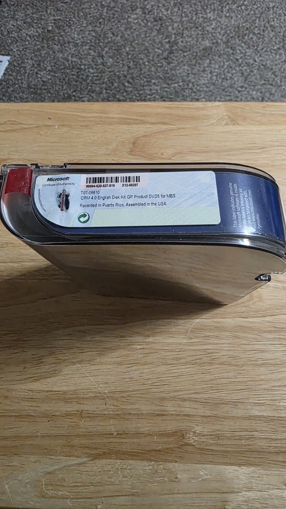 Microsoft Dynamics CRM 4.0 English Disk Kit (Tested)