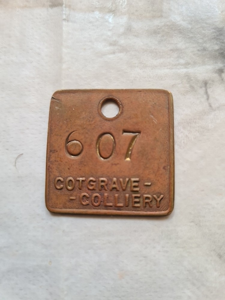 Cotgrave Colliery Pit Check Token – Nottinghamshire – Coal Mining Memorabilia