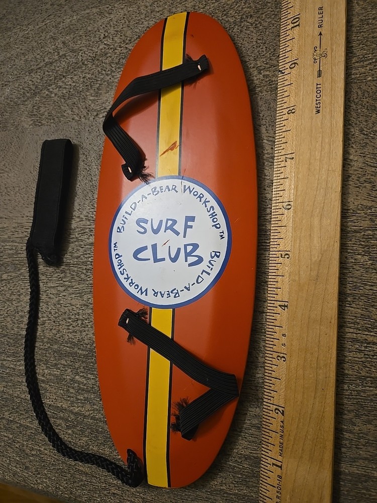 Build A Bear Surf Board Accessory for BAB Red See All Pics & Description
