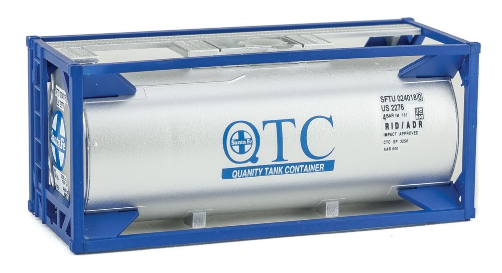 Walthers 20' Tank Container Kit - Santa Fe - HO Scale